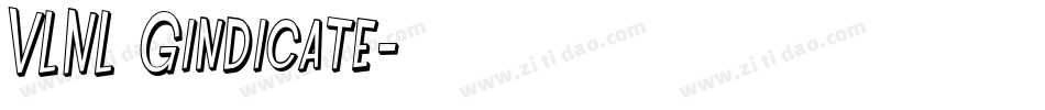 VLNL Gindicate字体转换